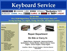 Tablet Screenshot of keyboardservice.com